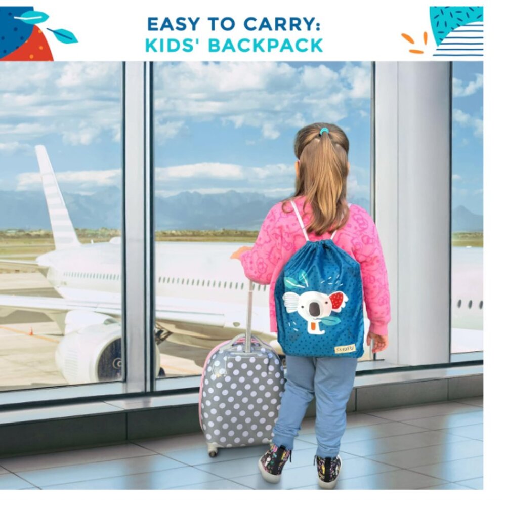 CozyFly Plane Seat for Toddlers Airplane Bed Seat Extender Travel Bed Hammock - Picture 4 of 7